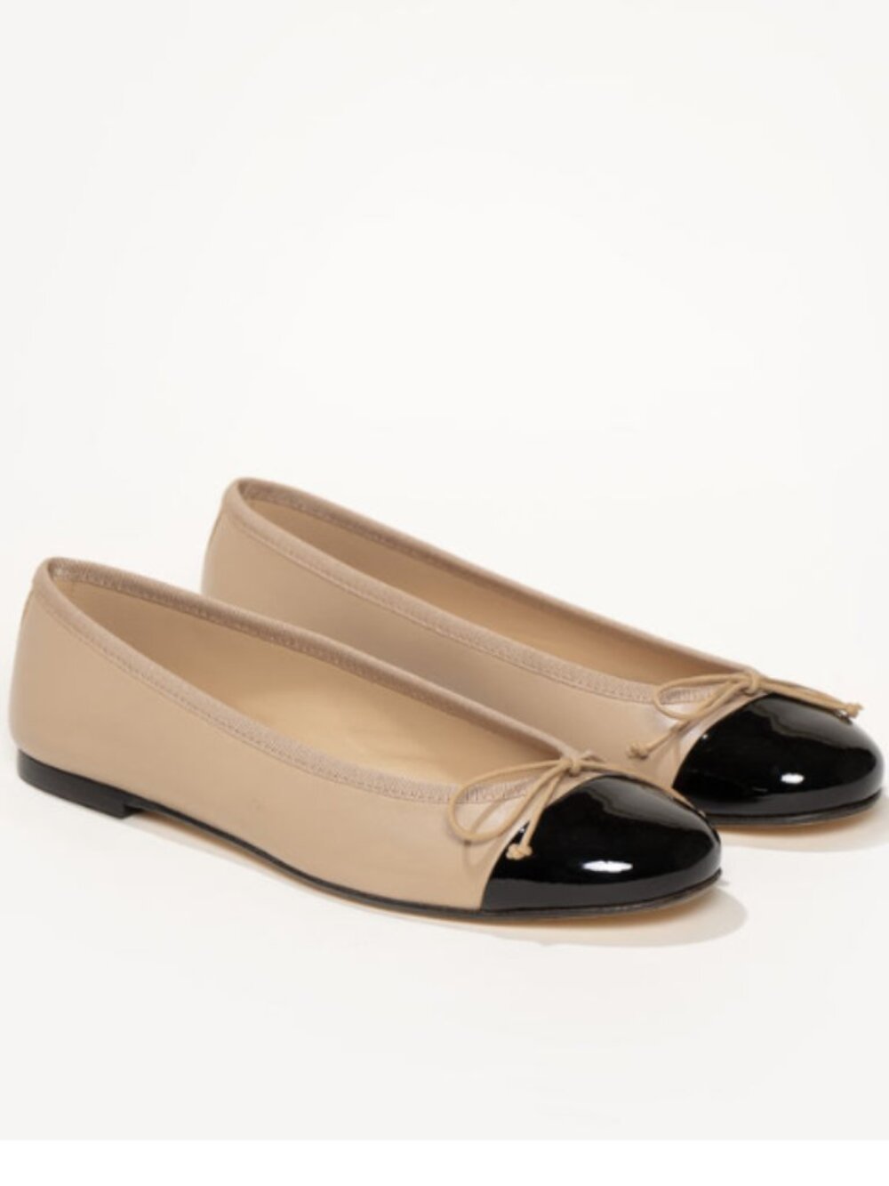 ***NEW*** M Gemi The Rosa, Beige Nappa and Black, Size 40 (EU)/9 (US)